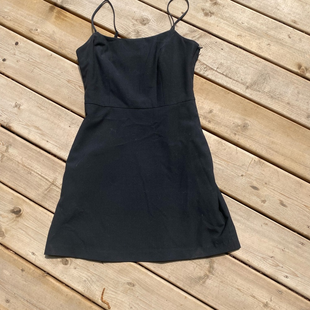 Wilfred Elegant Black Mini Dress
